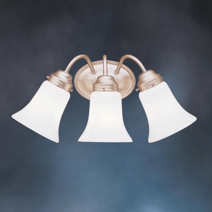 Escher 3 - Light Dimmable LED Bath Bar, Brushed Nickel