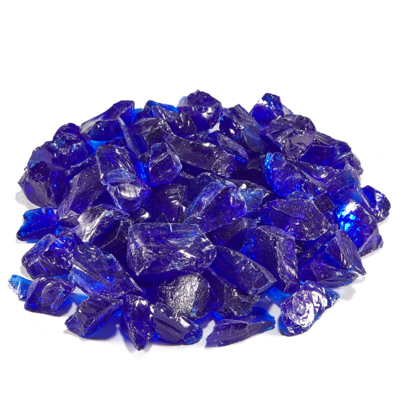 Reflective Fire Glass Filler, Cobalt Blue