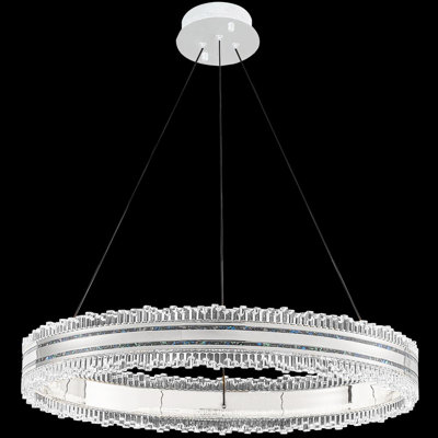 Pearl Dimmable Wagon Wheel Chandelier