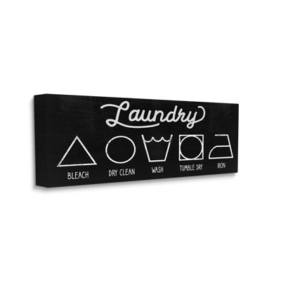 " Distressed Country Laundry Symbol Cleaning Guide " by Daphne Polselli