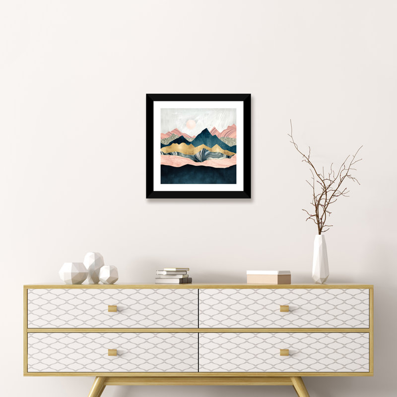 « peluchey peaks » par spacefrog designs-print, H 16 po x l 16 po x P 1 po, Papier avec cadre noir