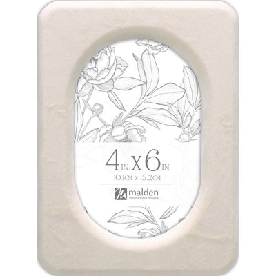VELOURS BLANC 4X6 OVALE
