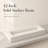 42" Solid Surface Sink, Bathroom Basin with Waterfall Edge, Matte White