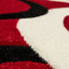 Tapis rouge à motif géométrique-17429897