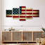 Drapeau rétro des États-Unis 5 pièces-1043160869