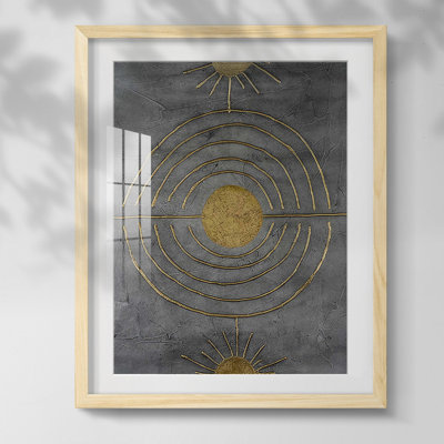 Solar Arcs I, reproduction encadrée