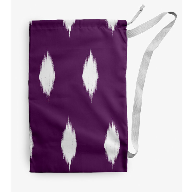 Sac à linge Hol-I-Kat Holiday Ikat, Petit (H 29 po x l 18 po), Mauve