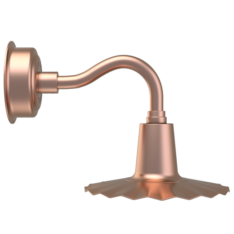 Luminaire de grange d’extérieur Iris, Cuivre uni