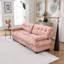 Canapé modulaire profond à cadre en bois rose de 88 po Deep Home