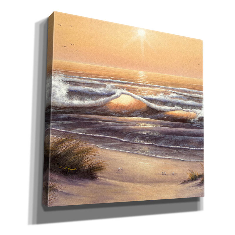«Golden Waves» par Diane Romanello, H 26 po x l 26 po x P 1,5 po