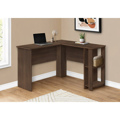 Computer Desk, Home Office, Corner, Storage Shelves, L Shape, Work, Laptop, Contemporary, Modern