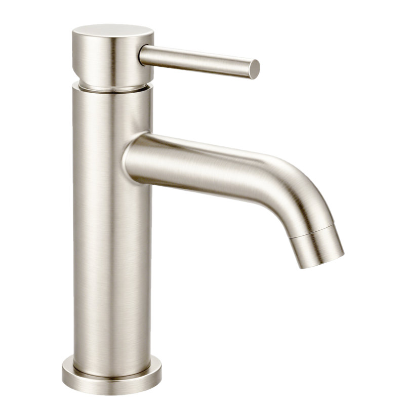 Banner Single-handle Bathroom Faucet with Drain Assembly, Brushed Nickel