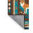 Washable Coyote Southwestern Area Rug-295109394