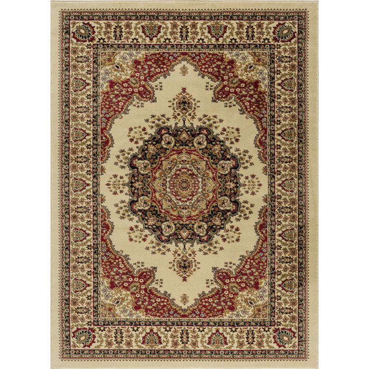 Tapis oriental ivoire / rouge Clarence