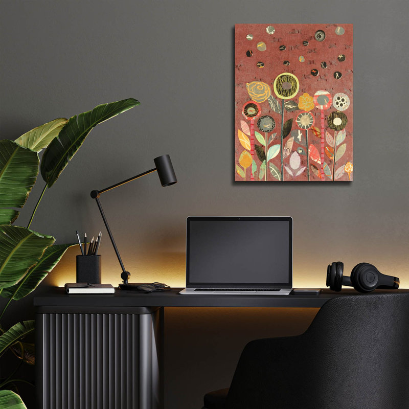 «Summer Rain» par Candra Boggs, art mural en verre acrylique, H 16 po x l 12 po x P 0,13 po