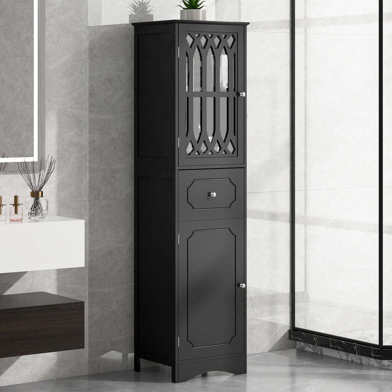 Grande armoire de salle de bain, Noir
