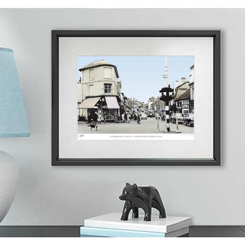 Tunbridge Wells, Grosvenor Road 1961 by Francis Frith - Single Picture Frame Print, 40cm H x 50cm W x 2.3cm D