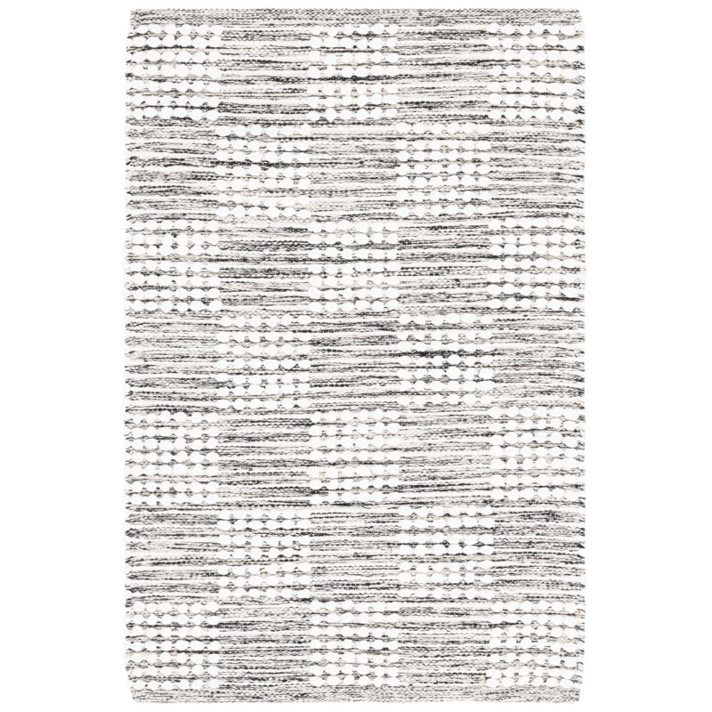 Tiffane 979 Area Rug In Black / Ivory, Rectangle 4' x 6'