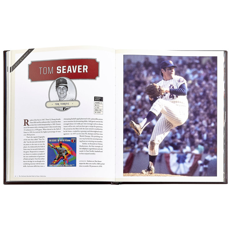 National Baseball Hall of Fame Leather Bound Book