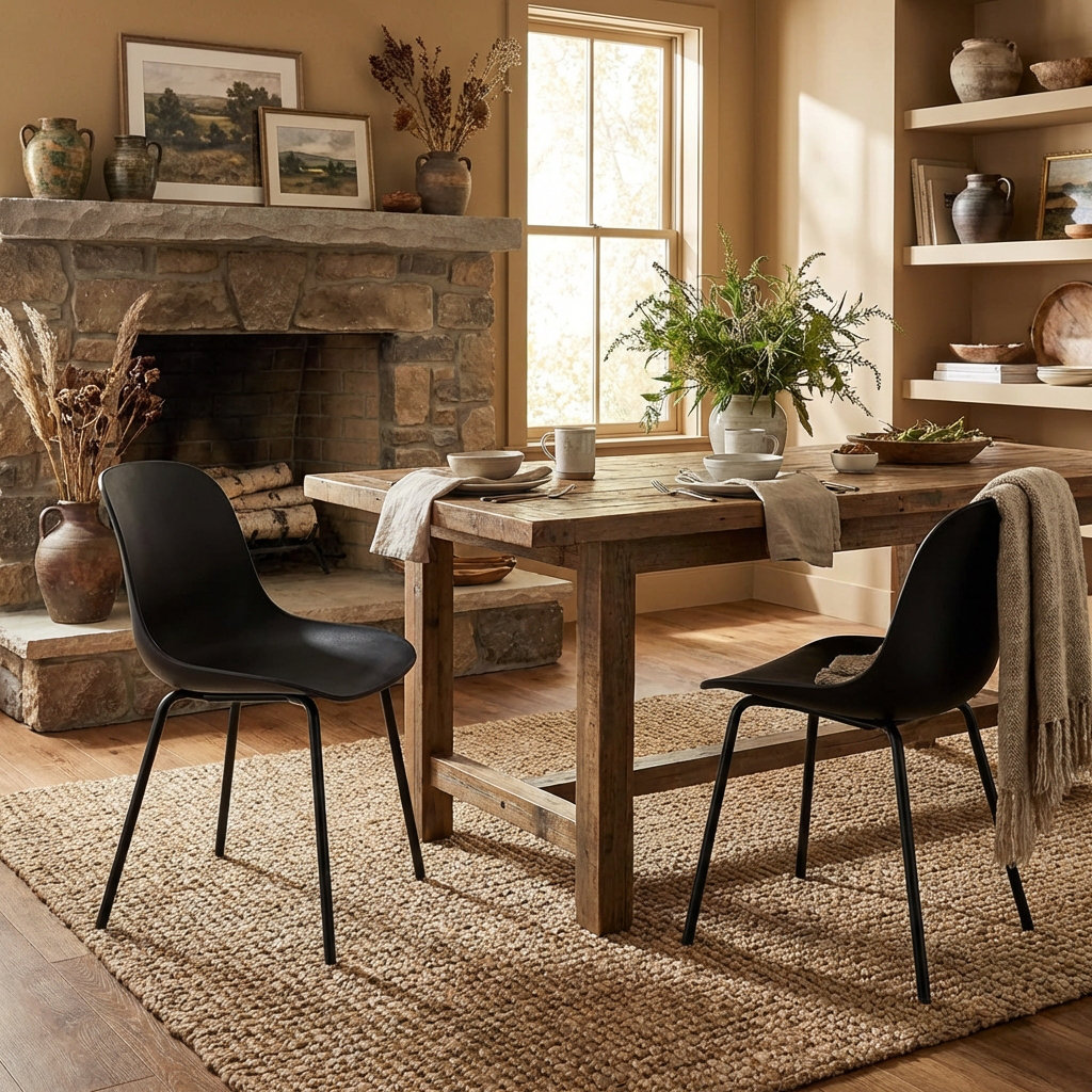 Meli Dining Chair, Black