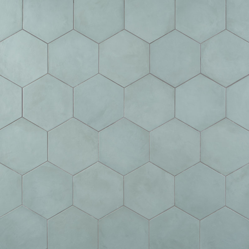 Dash 8,5 po. X 9,84 po. Carrelage hexagonal mat en porcelaine pour plancher et mur (12,66 pieds carrés / caisse)