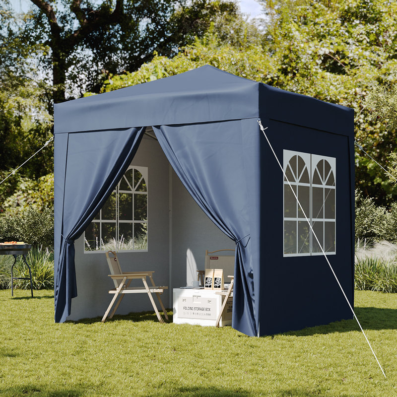 2m x 2m Steel Pop-up Gazebo, Blue
