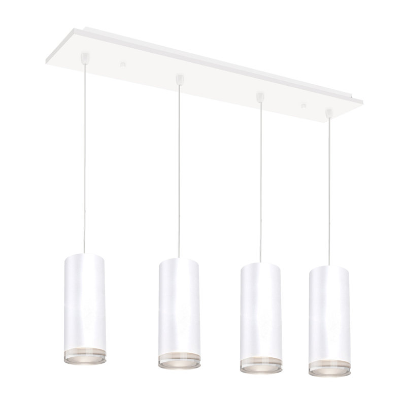 Cameo LED Pendant, 43 W, White, 4 Lights