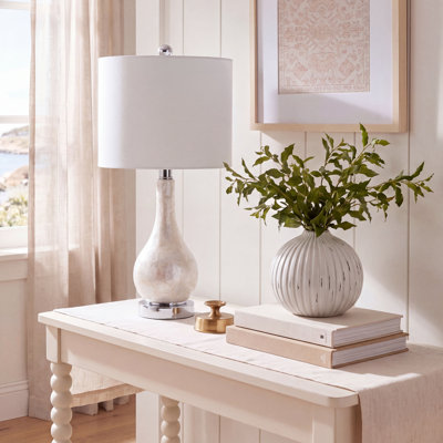 Lampe standard argentée 21,5 po Navilas