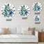Tropical Green Leaf - horloge murale maison de campagne-60329527