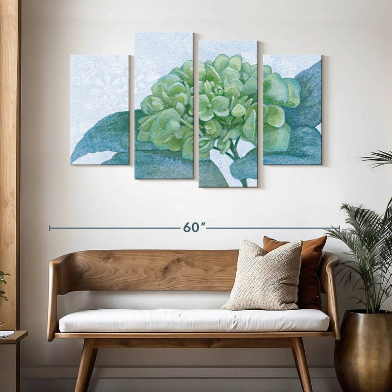 Harnek Blue Hydrangea I, 32" H x 52" W