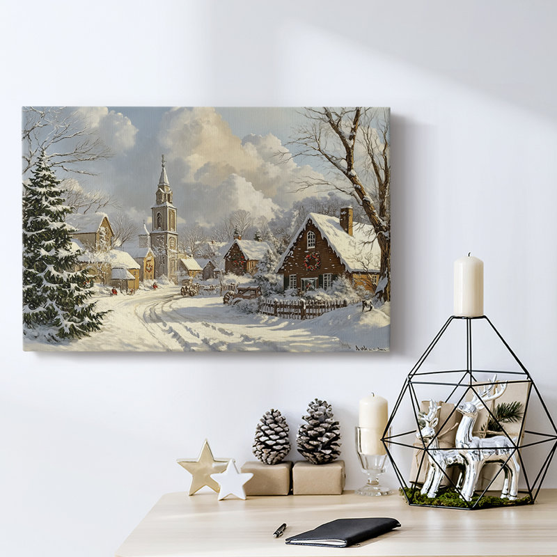 Christmas Holiday Arts - Toile tendue avec châssis, H 16 po x l 24 po