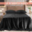 Ensemble de draps en satin 4 pièces Elegant Comfort Luxurious Silky-126541379-126541390