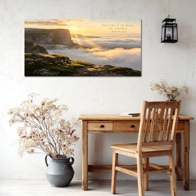 Art mural sur toile de paysage chrétien de Timuba, inspiration murale verset de la Bible pour le salon, œuvre d'art de galerie religieuse édifiante, prête à être suspendue, 20 po x 40 po