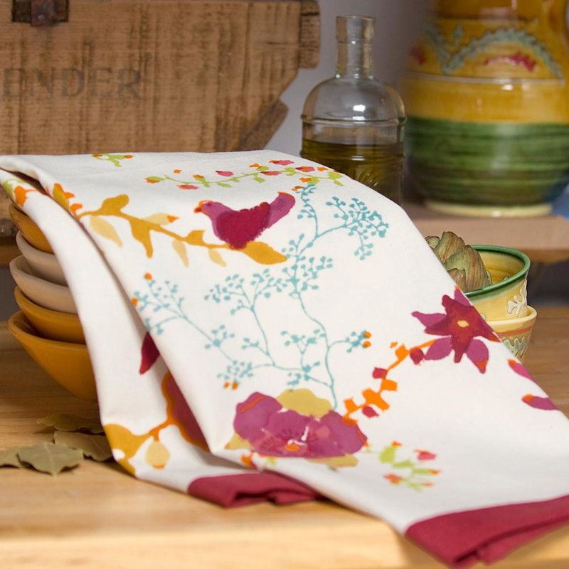 Treetop Cotton Floral Tea Towel