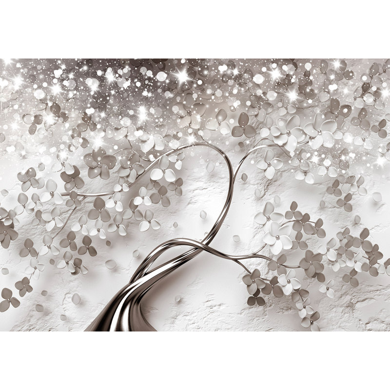 Papier peint floral - Arbre étoilé, L 82 po x l 118 po