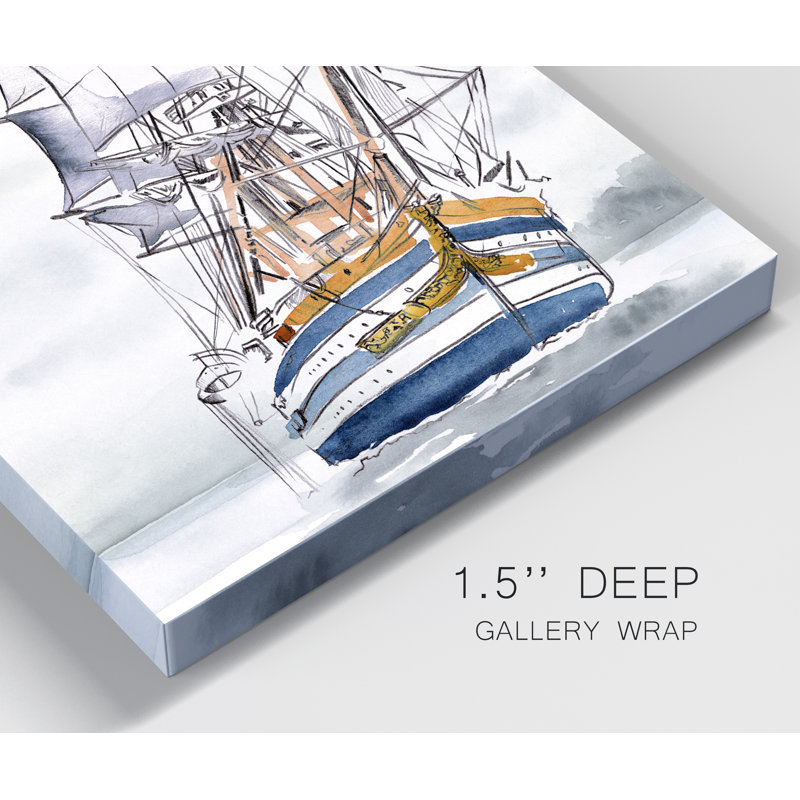 Reproduction d’art sur toile haute ship i, H 20 po x l 16 po x P 1 po