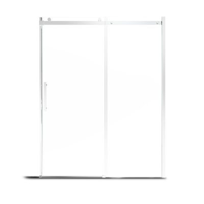 60" W x 76" H Single Sliding Frameless Shower Door