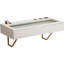Tablette flottante avec tiroir, bureau mural, surface de 31 pouces, blanc