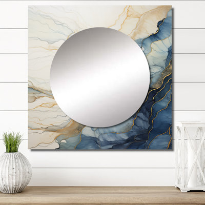 Burna - Décoration murale miroir pour chambre Forest River
