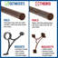 Ensemble complet de quincaillerie et de tubes sous le comptoir pour bar 4 pi-50904980