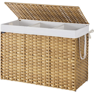 Bhargava Fabric and Polyethylene Plastic Laundry Hamper