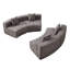 Canapé modulaire semi-circulaire avec 4 coussins-1644476916