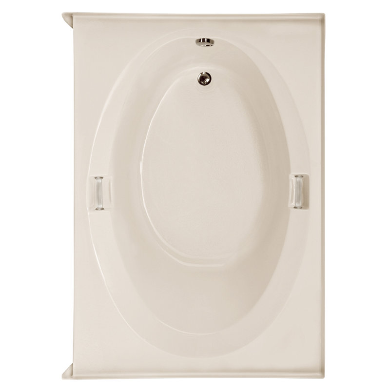 Marie 60'' x 42'' Soaking Bathtub, Biscuit, Right