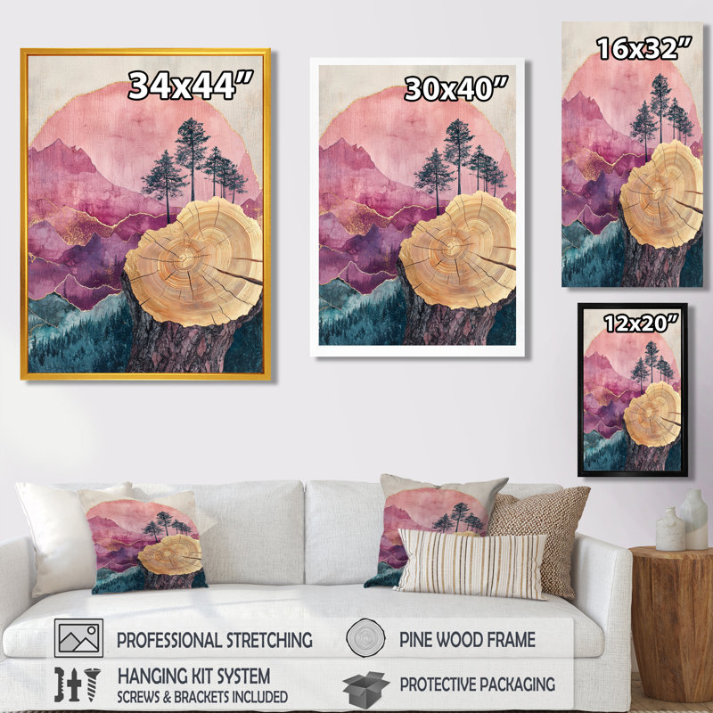 Benally - paysages, art mural sur toile, Noir, noir, noir, noir, Reproduction encadrée sans passe-partout, H 20 po x l 12 po