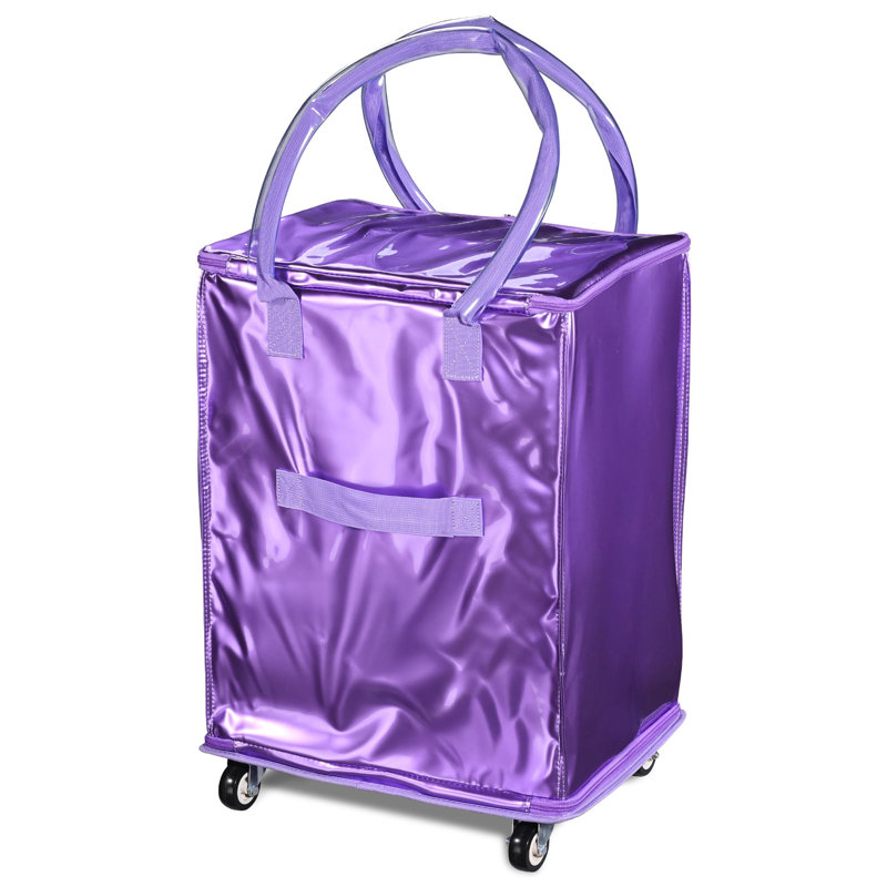 Sac d'épicerie sur roulettes Byootique, Mauve