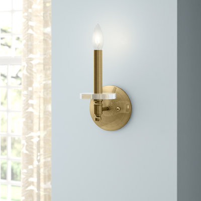 Christofer Steel Candle Wall Light