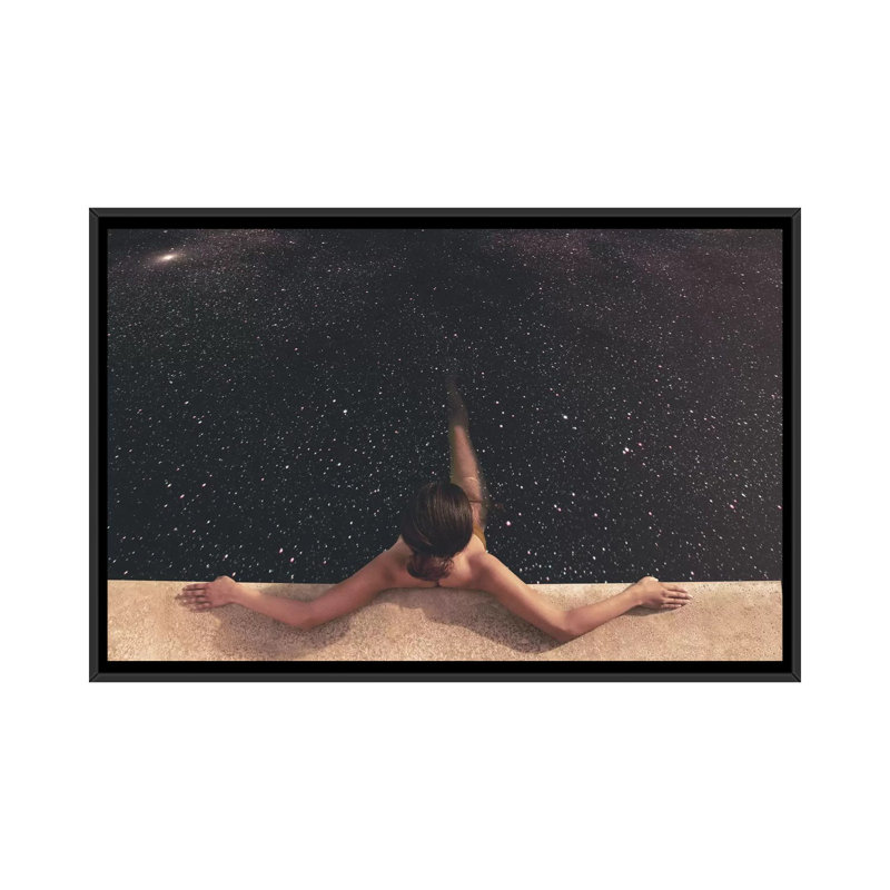 " Holynight " by Fran Rodriguez, No Mat, 18" H x 26" W x 1.5" D, Black Framed Canvas