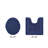 Lux Premium 100% Cotton 2370 GSM 2-Piece Bath Rug Set, Ultra Soft Super Absorbent Reversible Tufted Bathroom Mats, Machine Washable, OEKO-TEX® Certified Bath Rugs for Bathroom, Shower & Tub, Navy-2142721248-2096422271