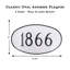 Plaque d'adresse pour pelouse sur 1 ligne-23377340