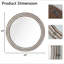 Miroirs décoratifs ronds en bois 23,62 pouces pour la décoration murale